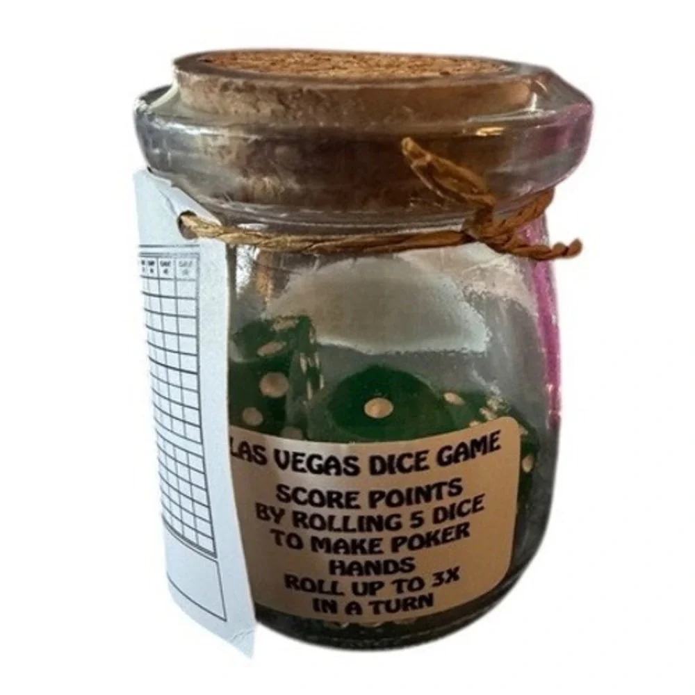 Las Vegas Souvenir Set Rhinestone Tumbler Keychain Dice‎ Game Pink Bling